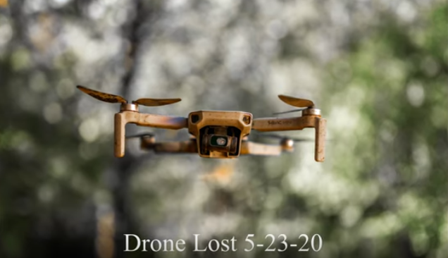 Drone encontrado (e devolvido) 4 meses após sua queda em riacho