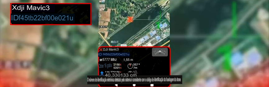 Sistema portátil de detecção e posicionamento de drones